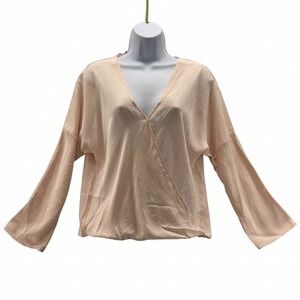 Vince Surplice Top‎ Pink Small